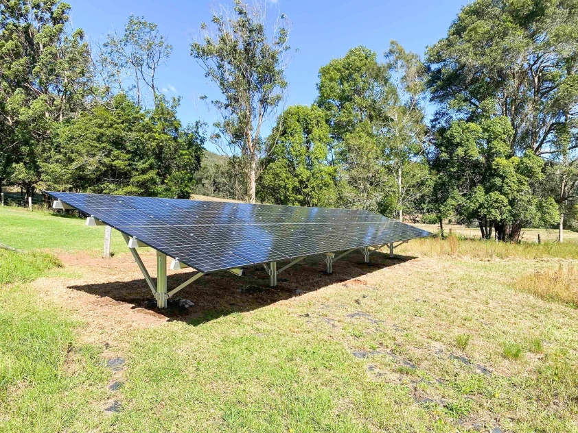 Ground mount solar panels field farm agriculture agrivoltaics