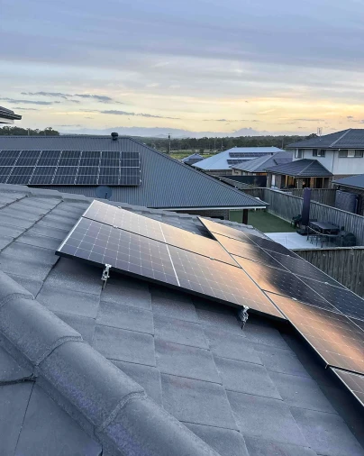 Solar panel array installation