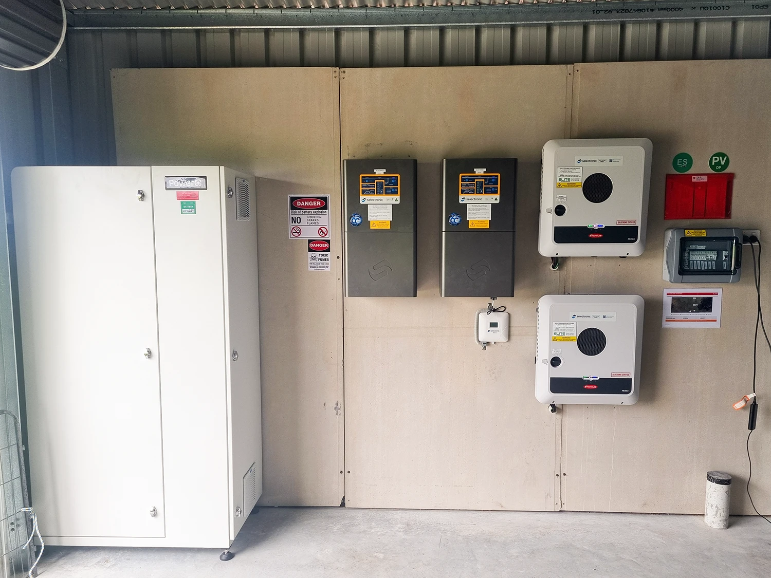 Off-grid solar and battery