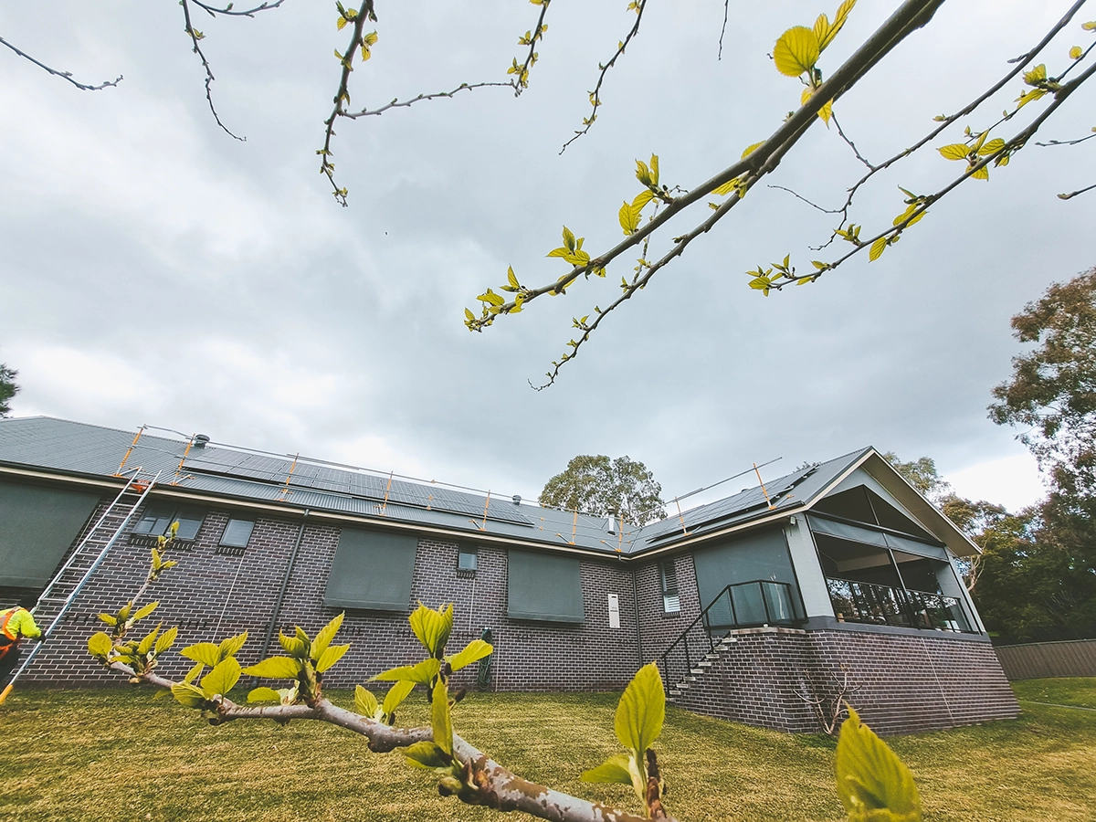 Home solar power installation