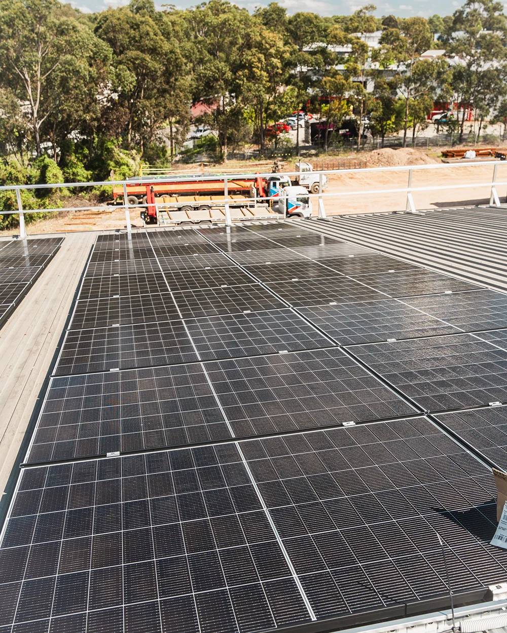 Solar system array for business