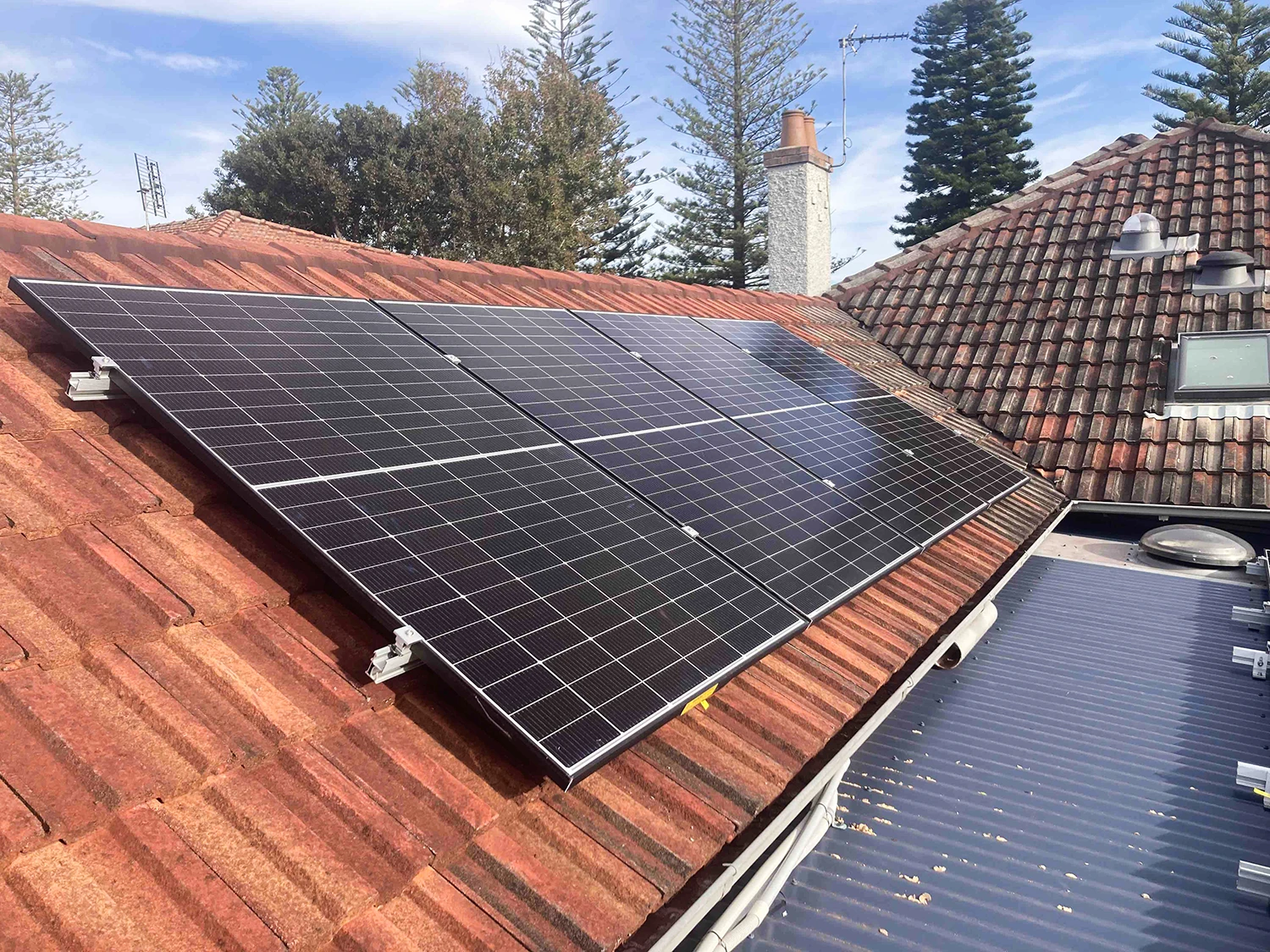Commercial solar installation