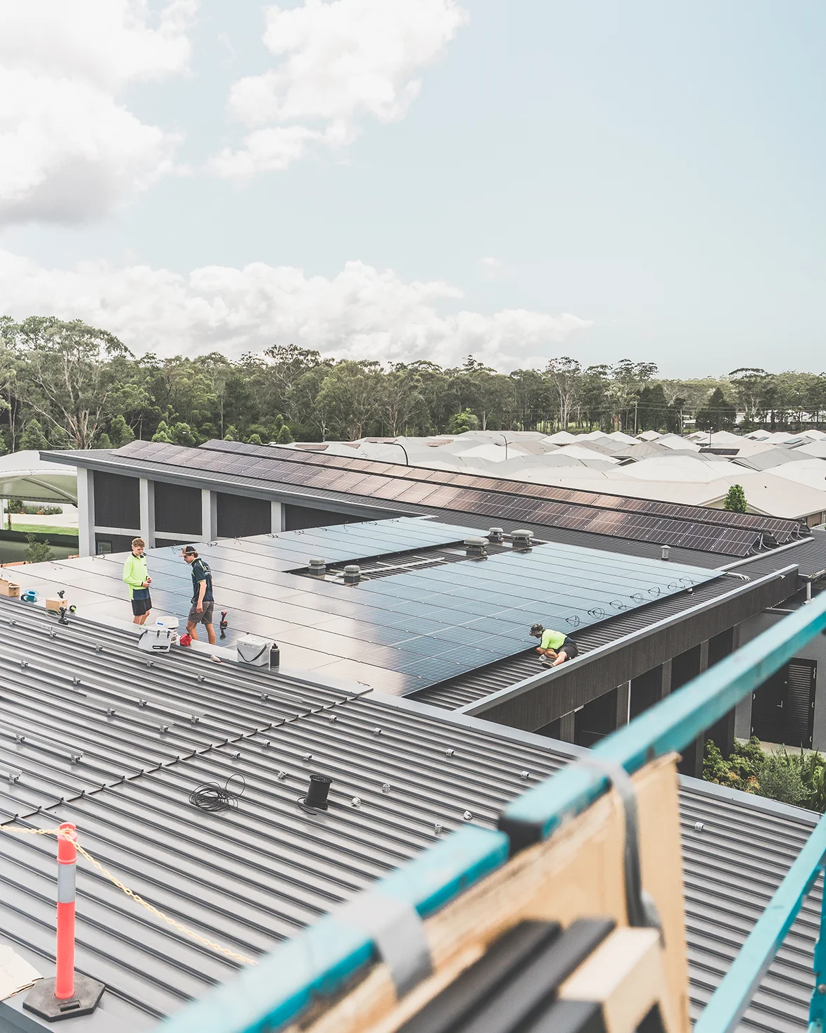 Commercial solar installation