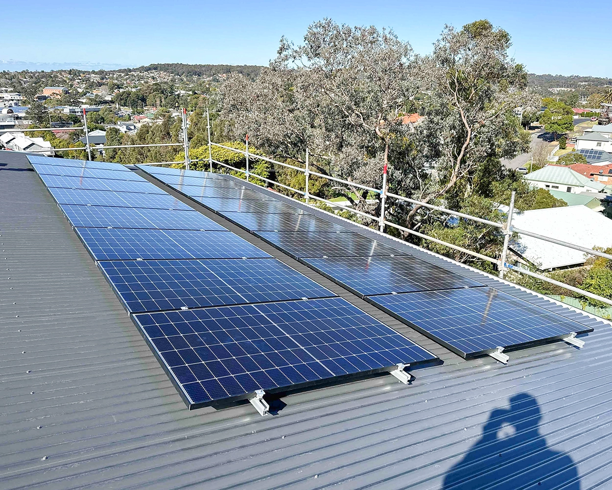 Rooftop solar installation