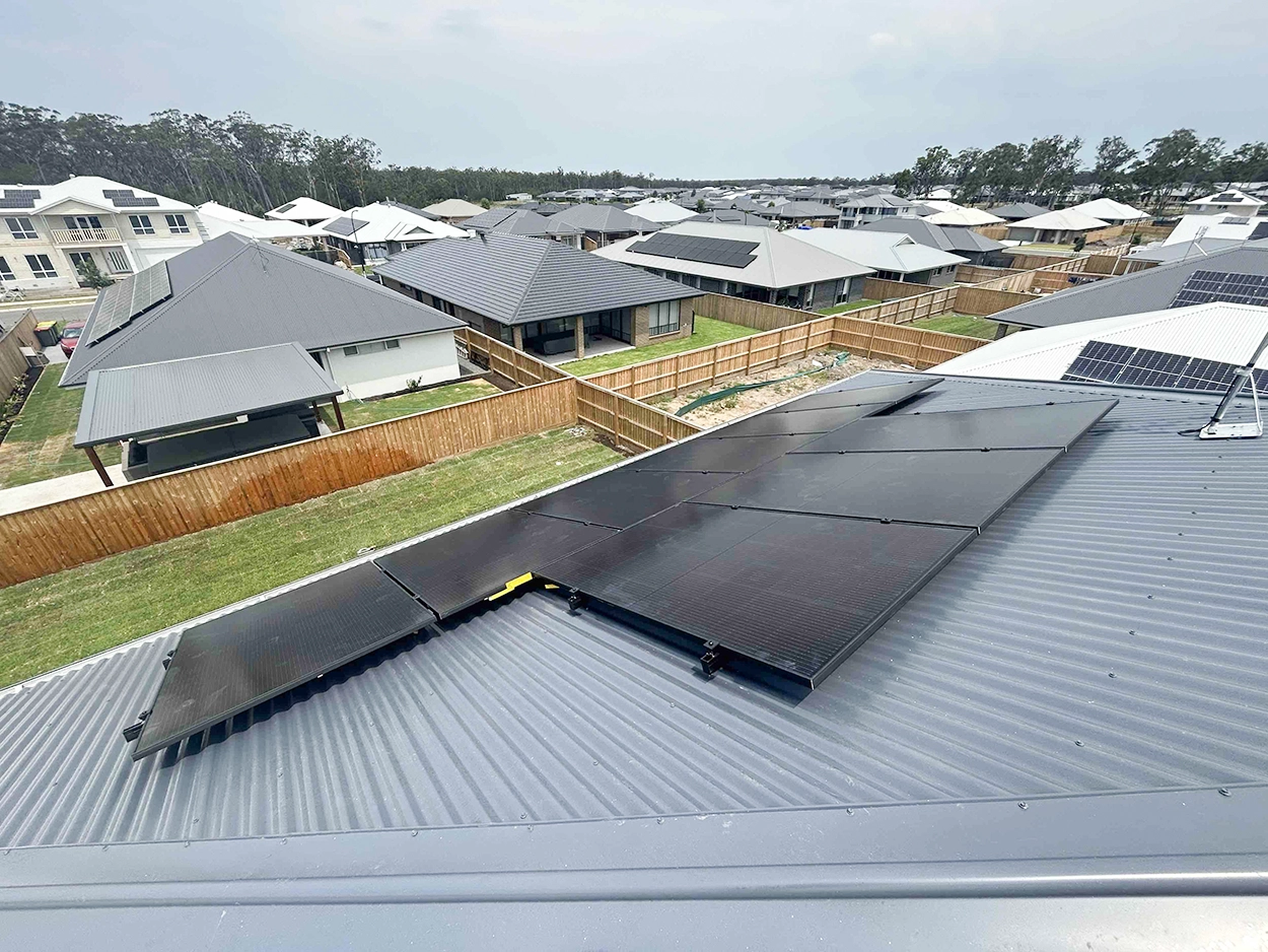 Medowie solar array installation