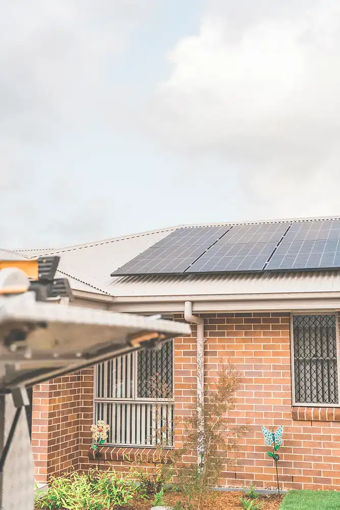 Rooftop solar installation