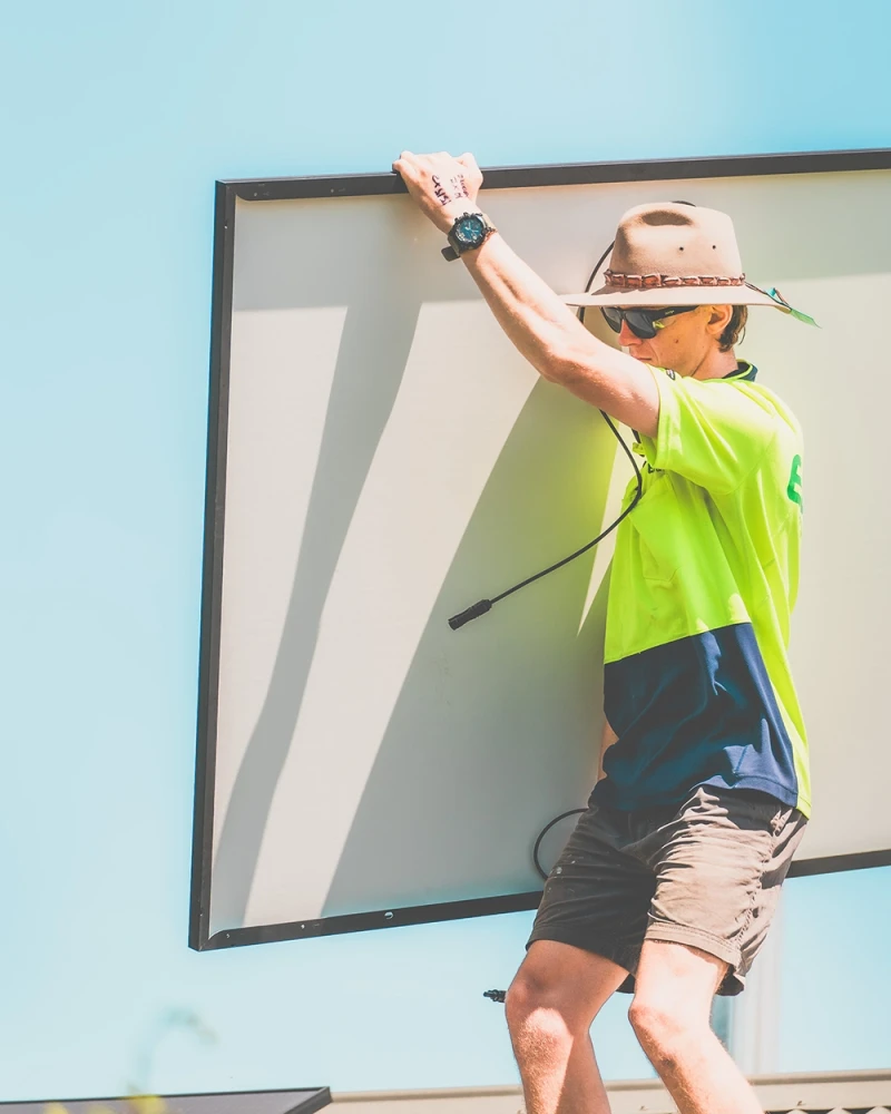 Home solar installation