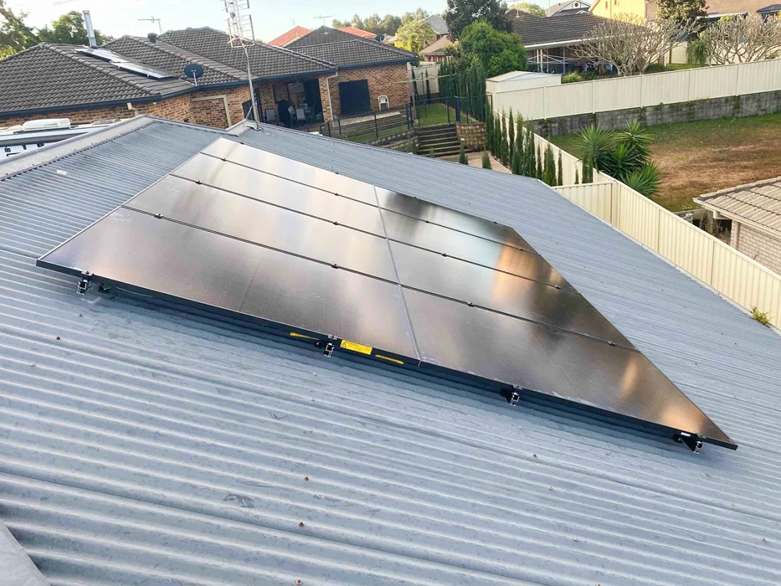 Solar panel installation