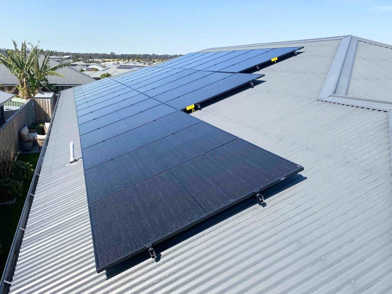 Trina Vertex S solar panel installation in Chisholm