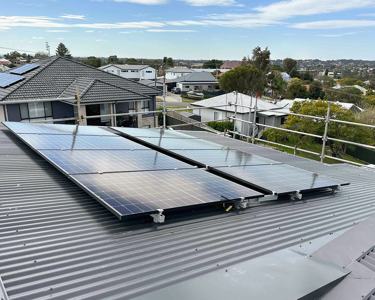 JA Solar panels Wallsend installation