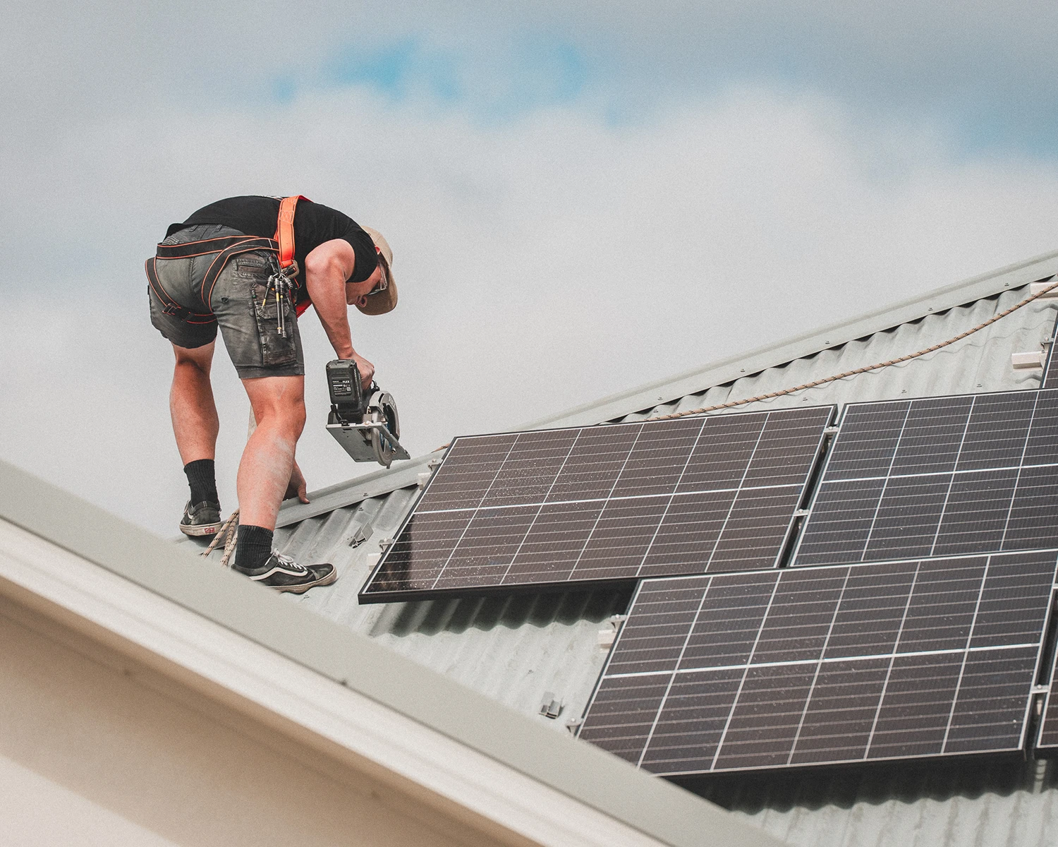 Rooftop solar PV array
