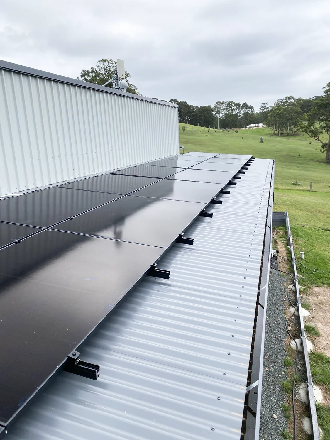 Solar system installation in Clarence Town
