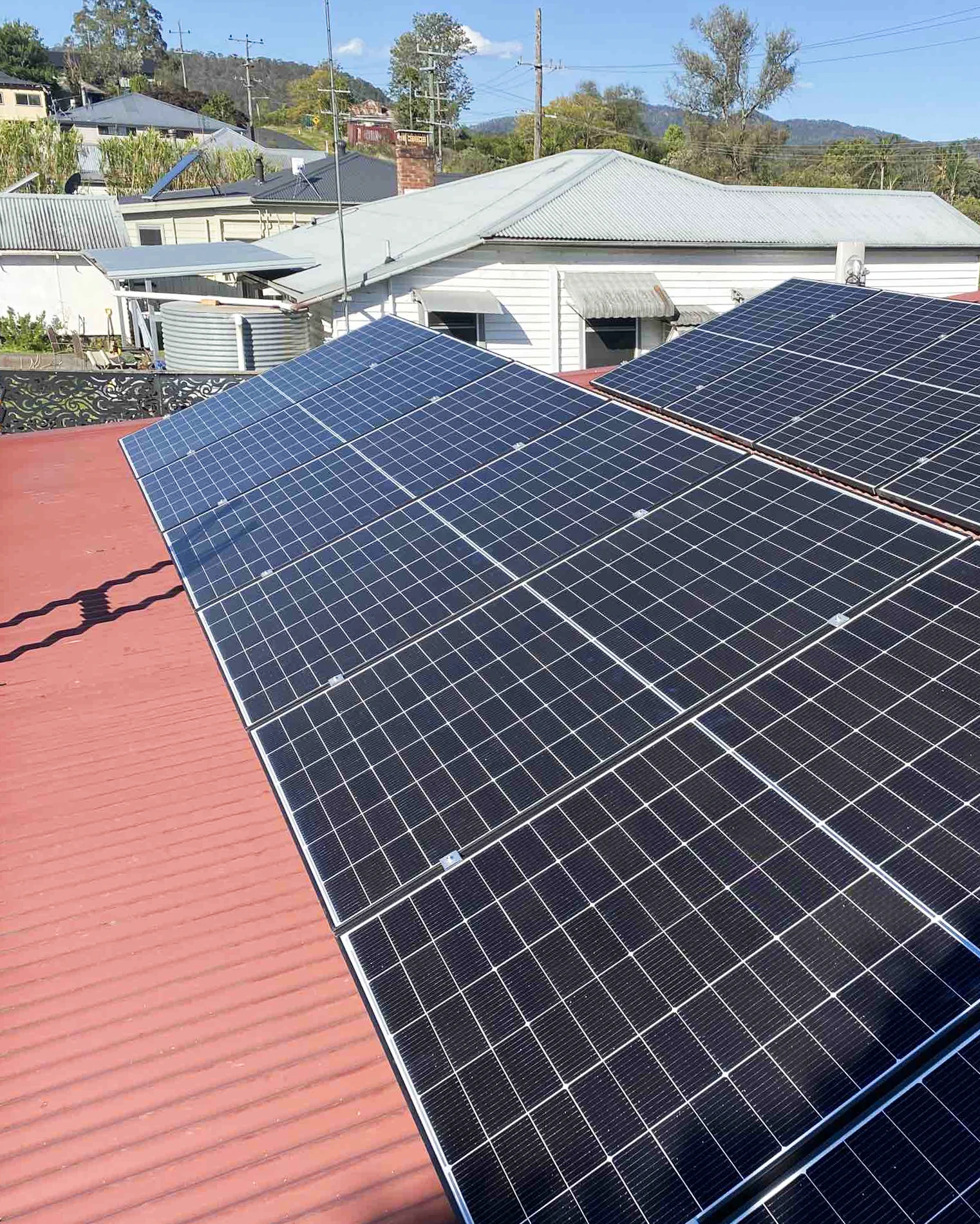 Trina solar panel installation near Stroud NSW