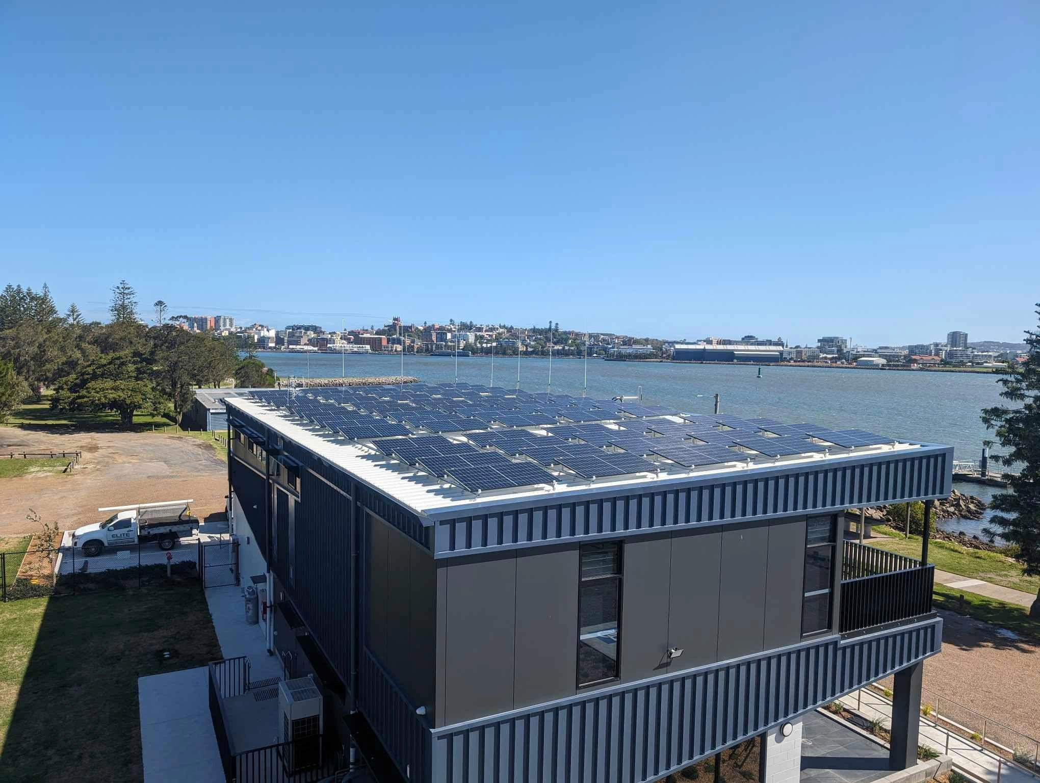 Stockton solar installation Marine Rescue Stockton