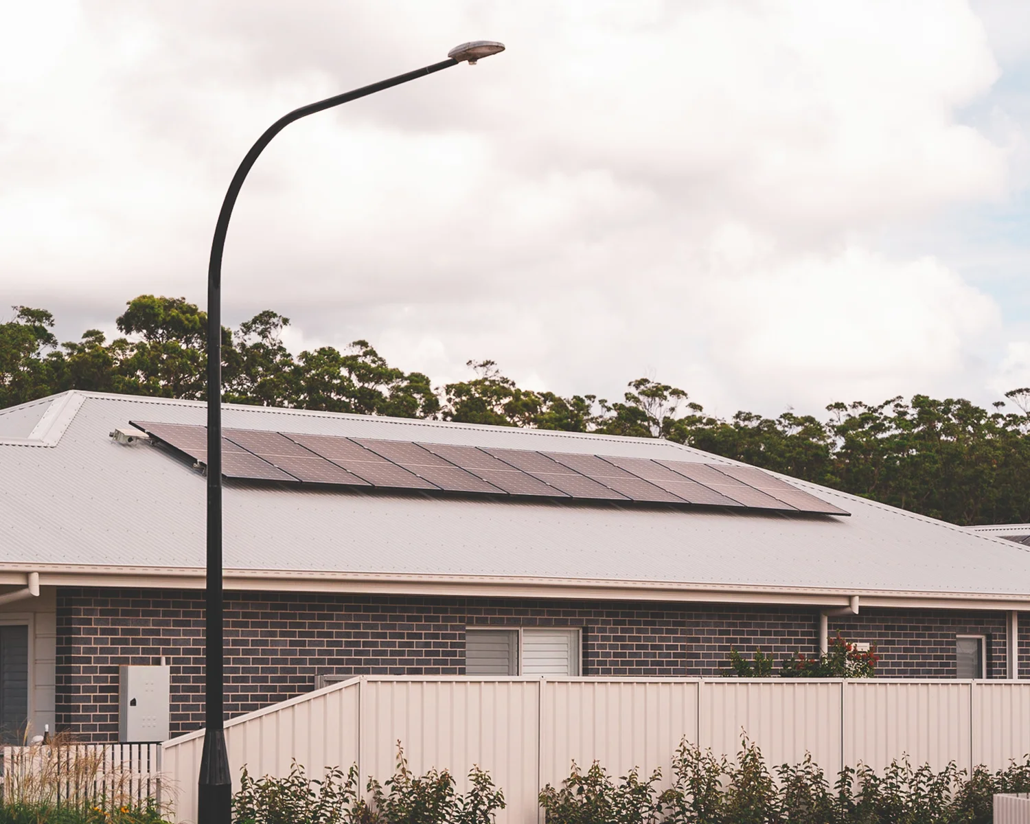 Solar panel array installation