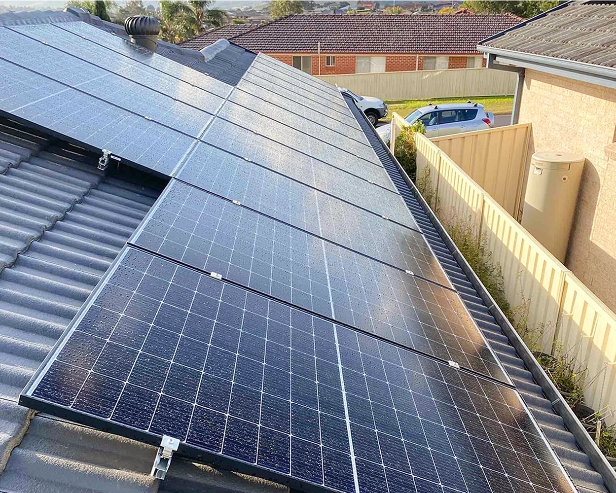 Multi-residential solar installation for an estate