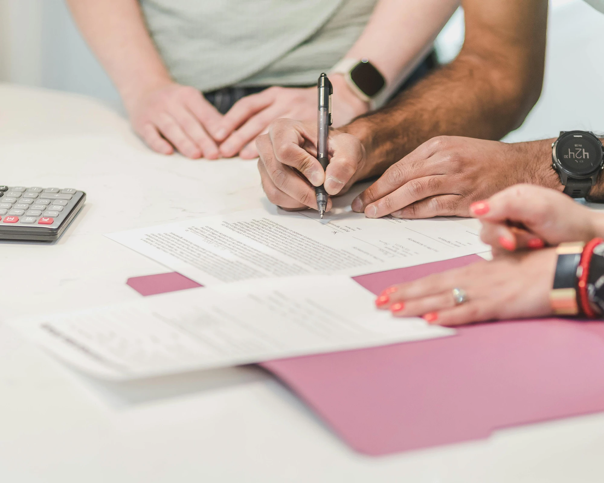 Signing document