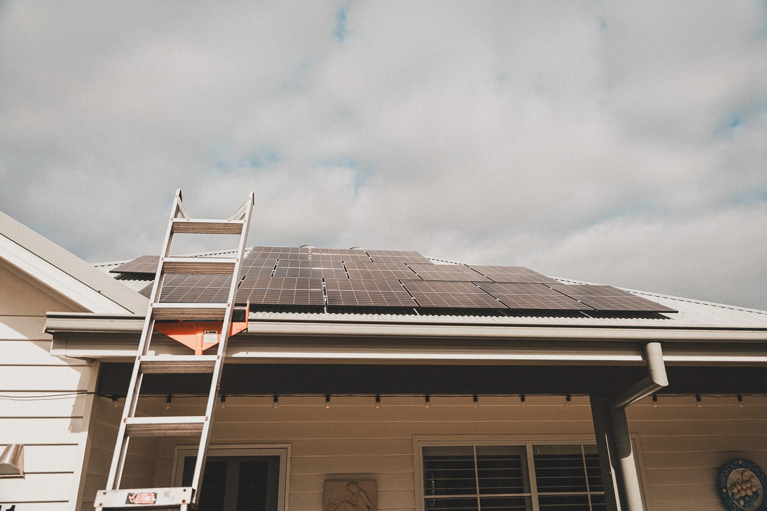 Residential solar panel array
