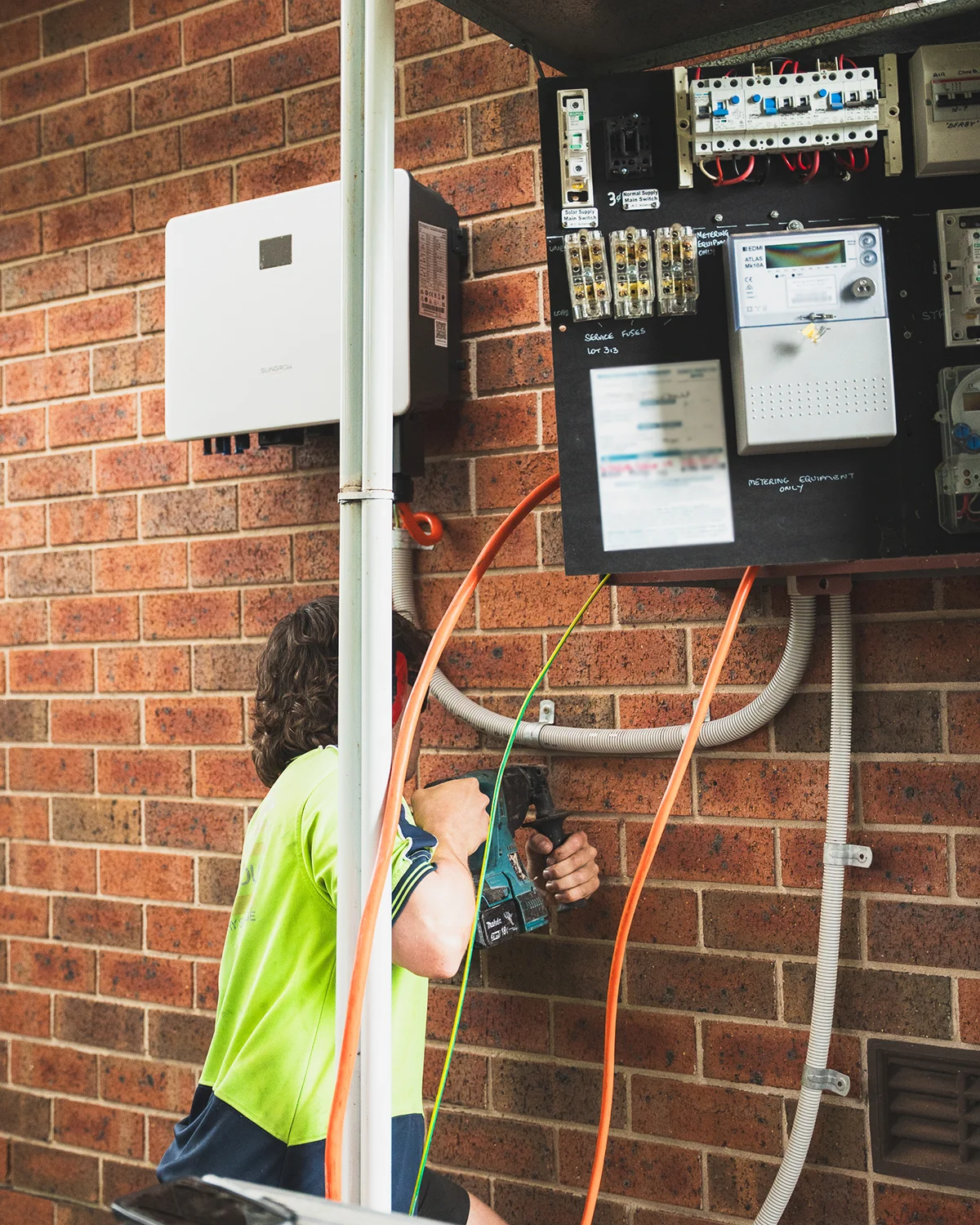 Solar battery backup installation