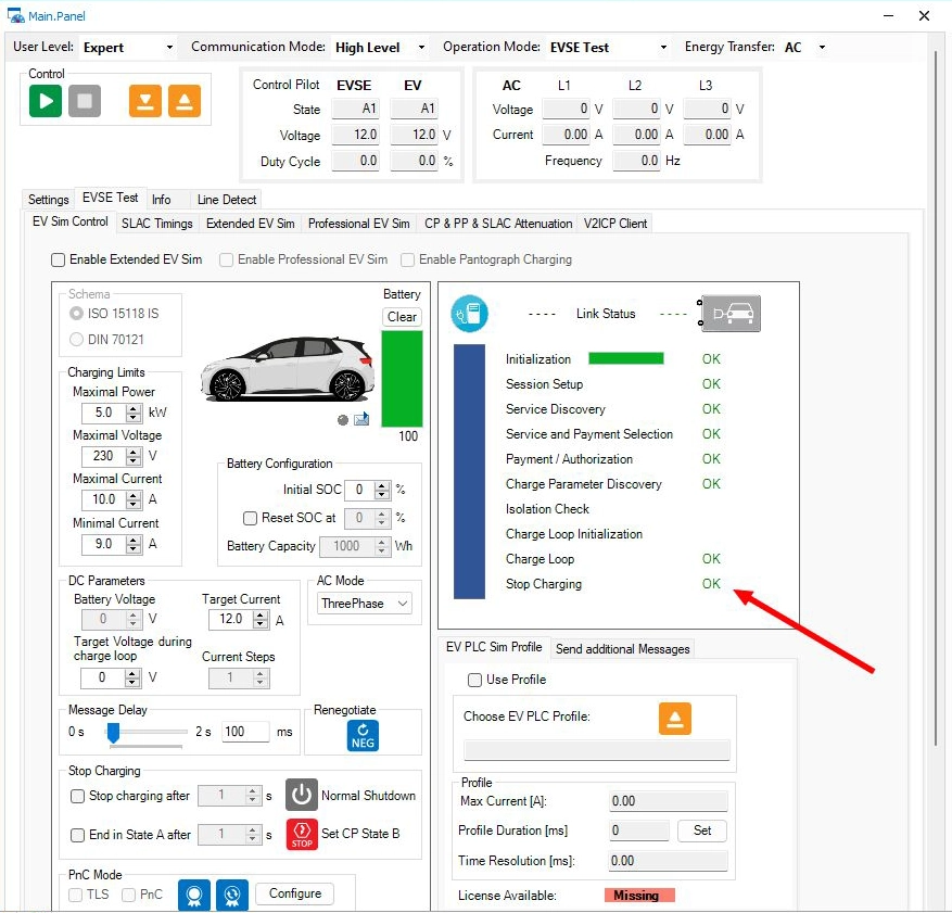 ISO15118 charging session