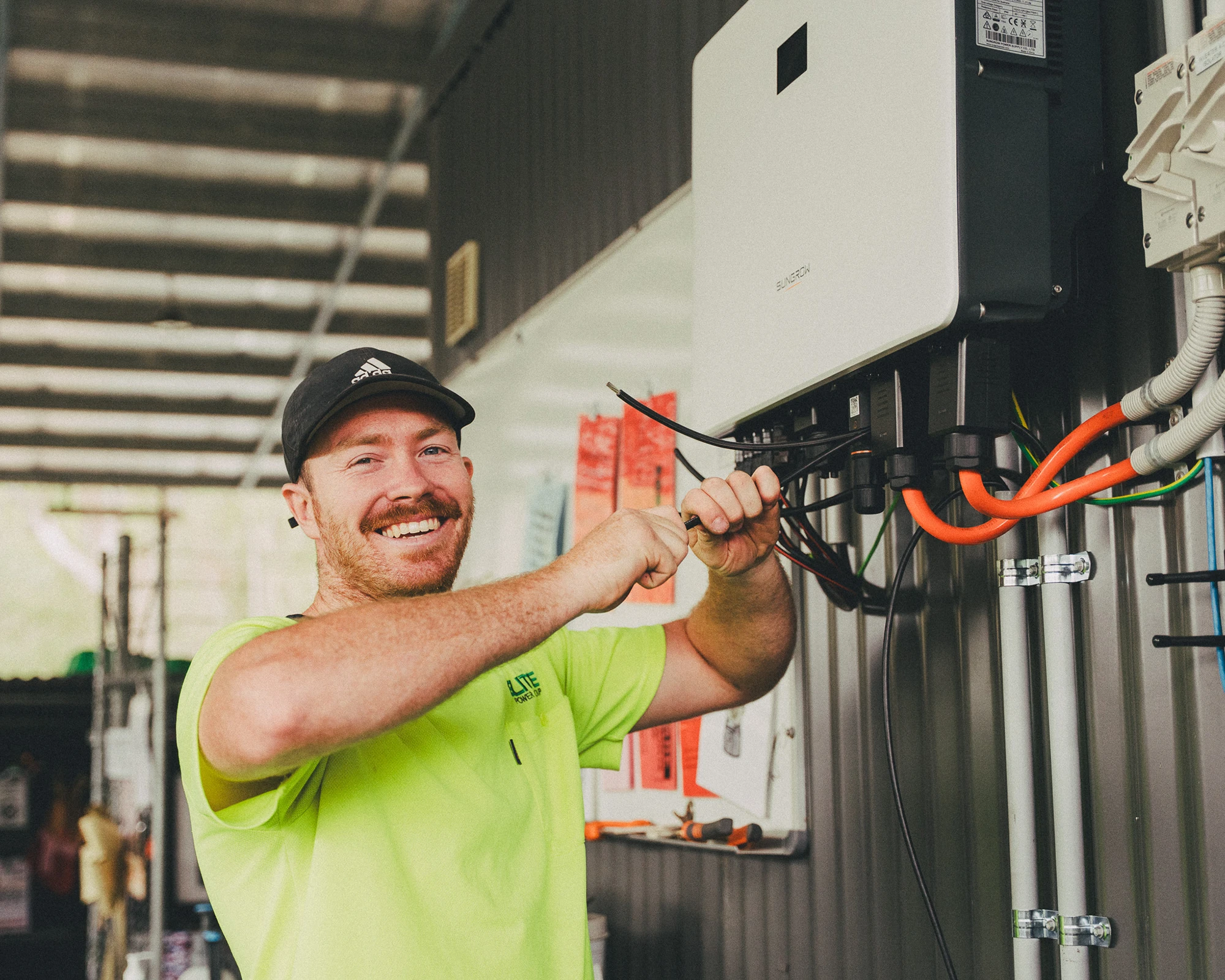 Sungrow inverter and battery installation