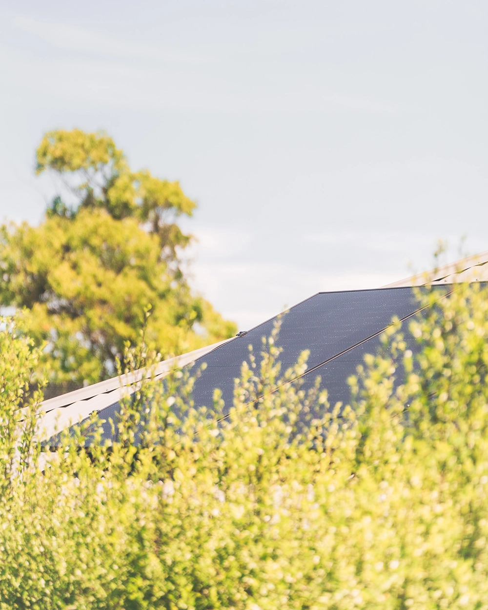 Solar panel installation roof home house household