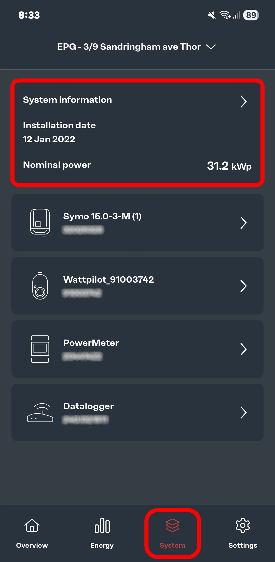 Fronius solar app system