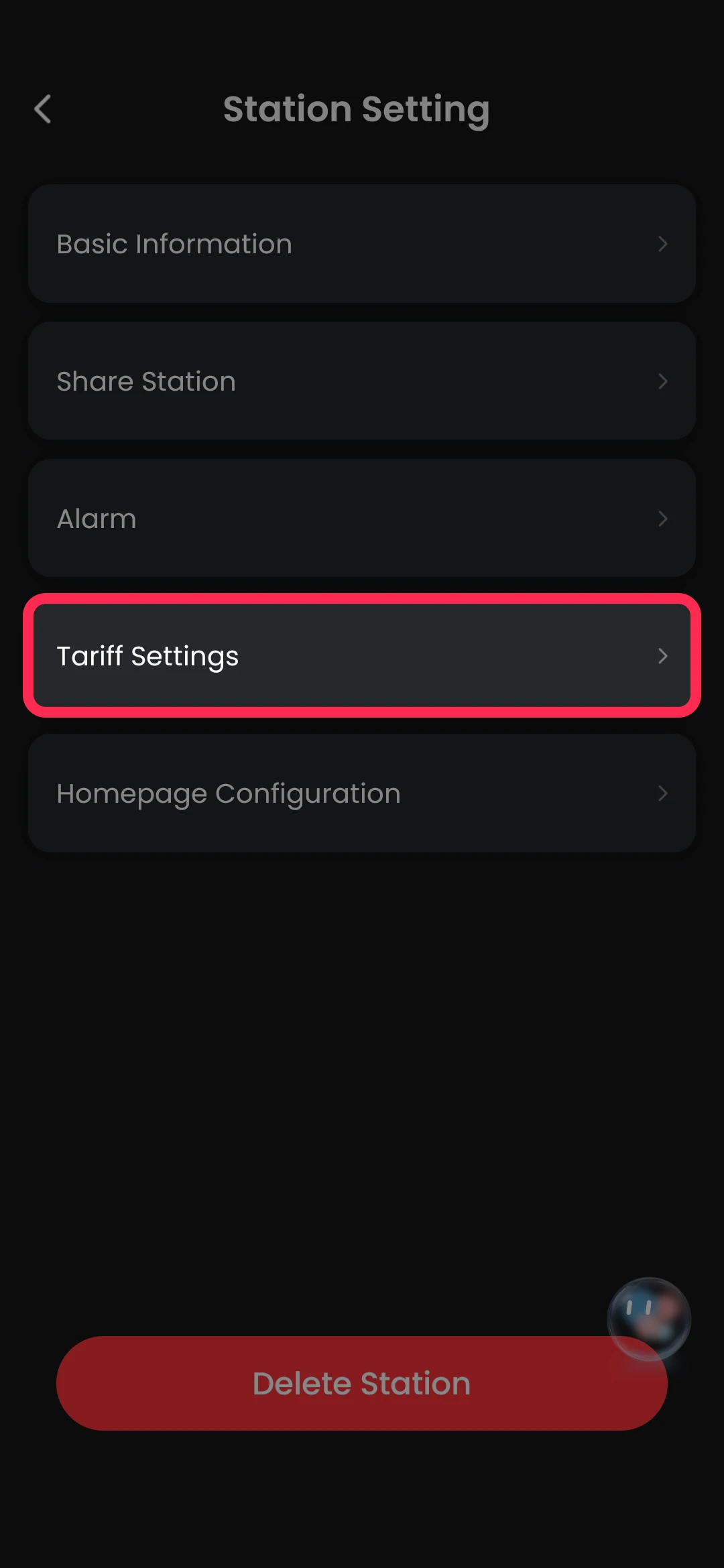 GoodWe ESA Tariff settings app