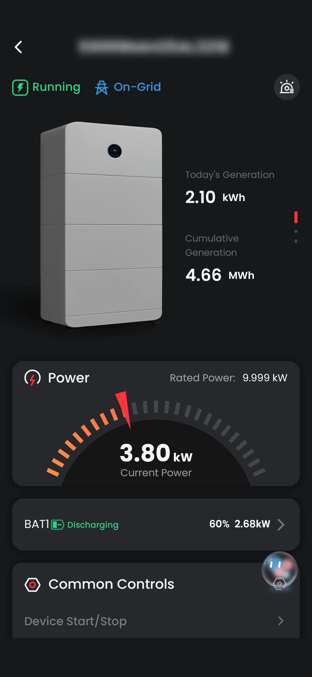 Goodwe battery stack control and monitoring