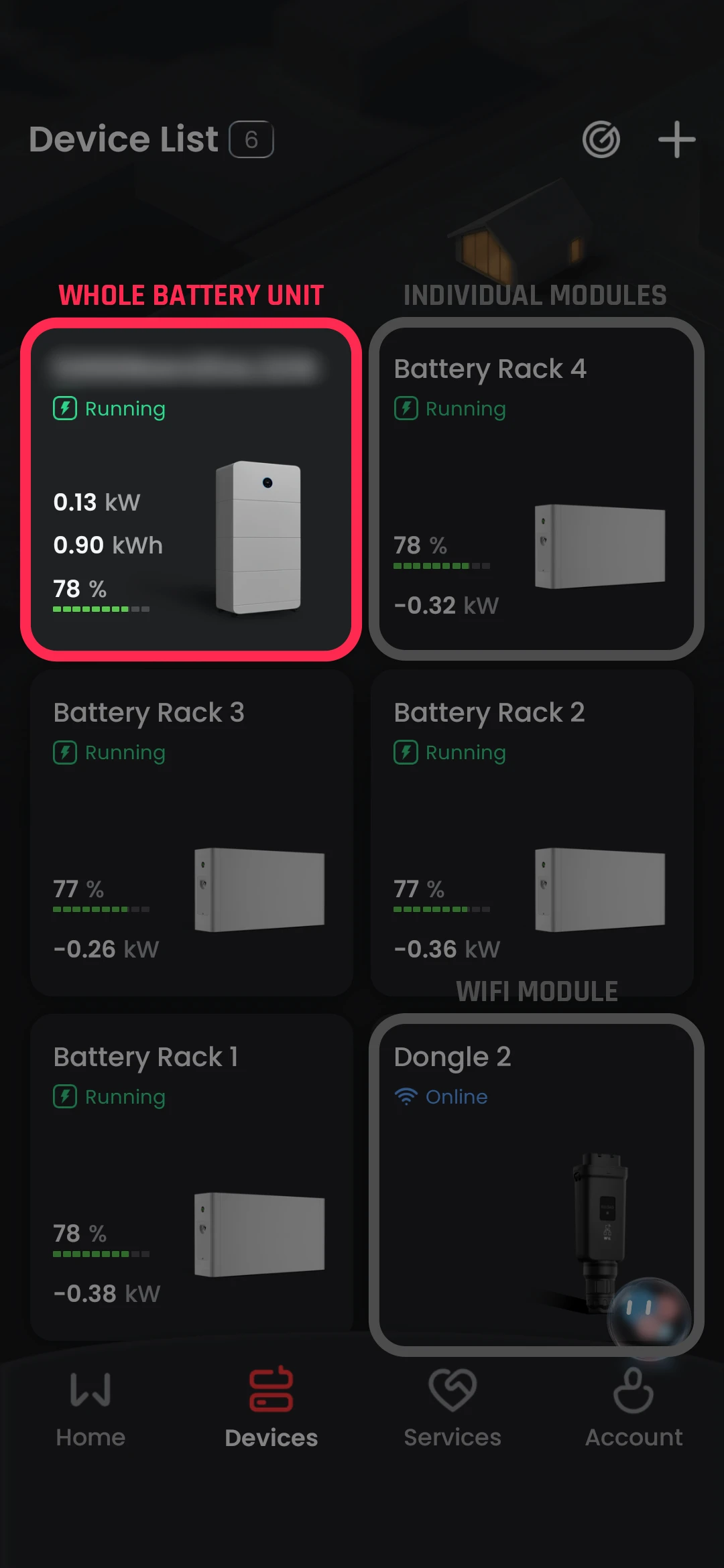 Whole battery unit control