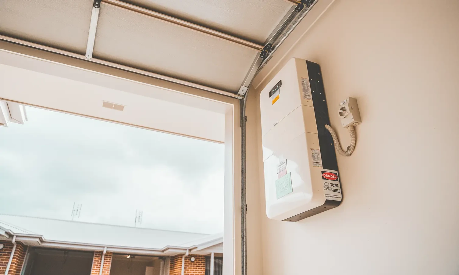 Solar battery storage installation