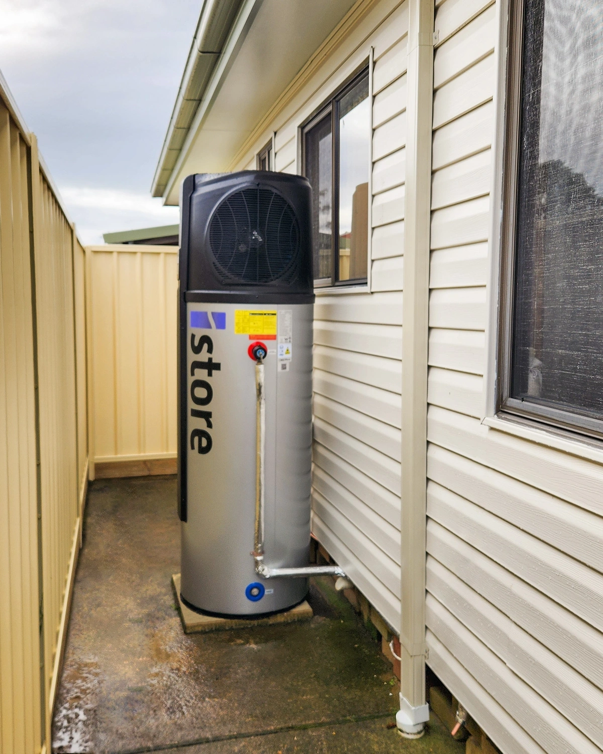 Electric hot water system installation