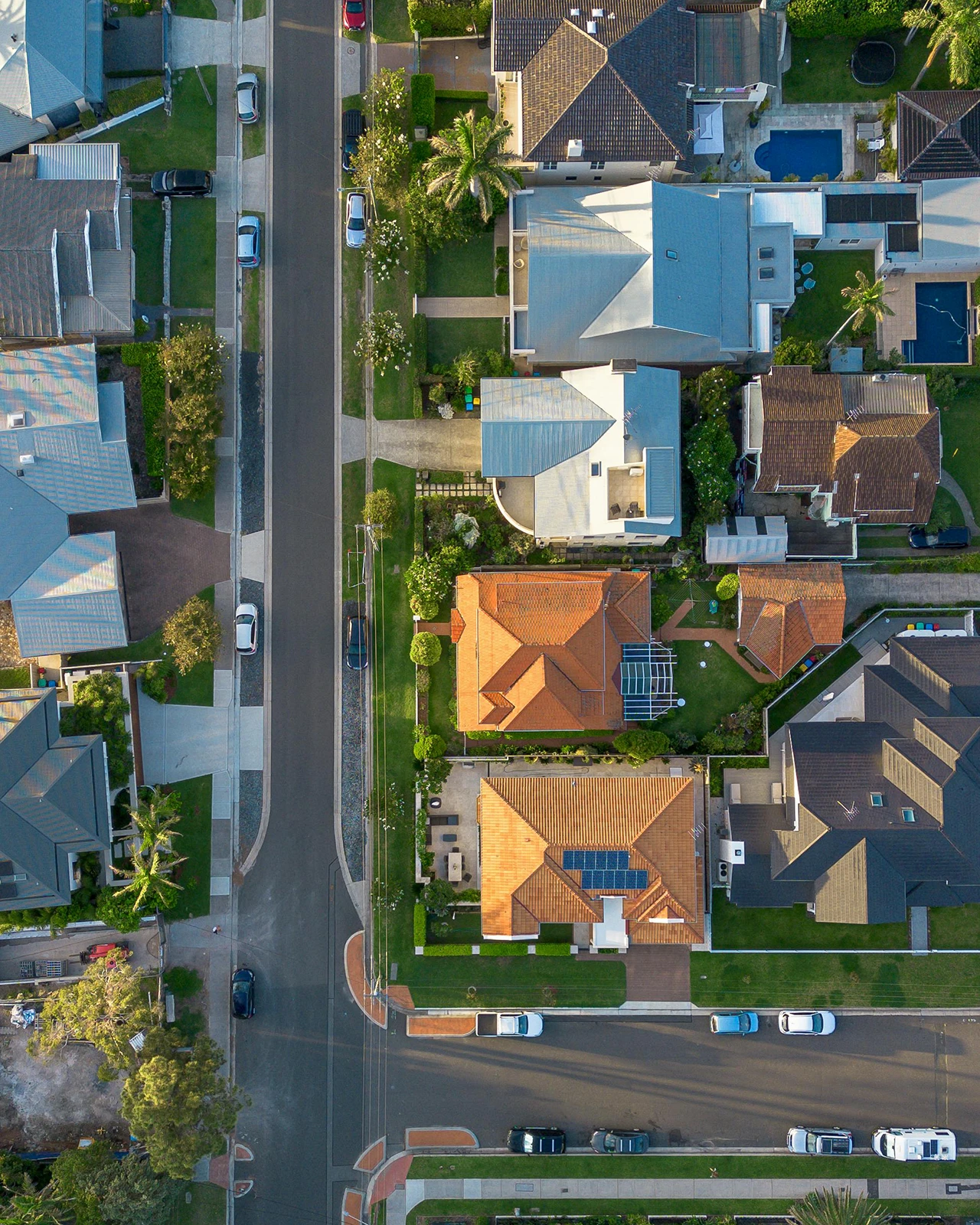 NSW suburb with houses