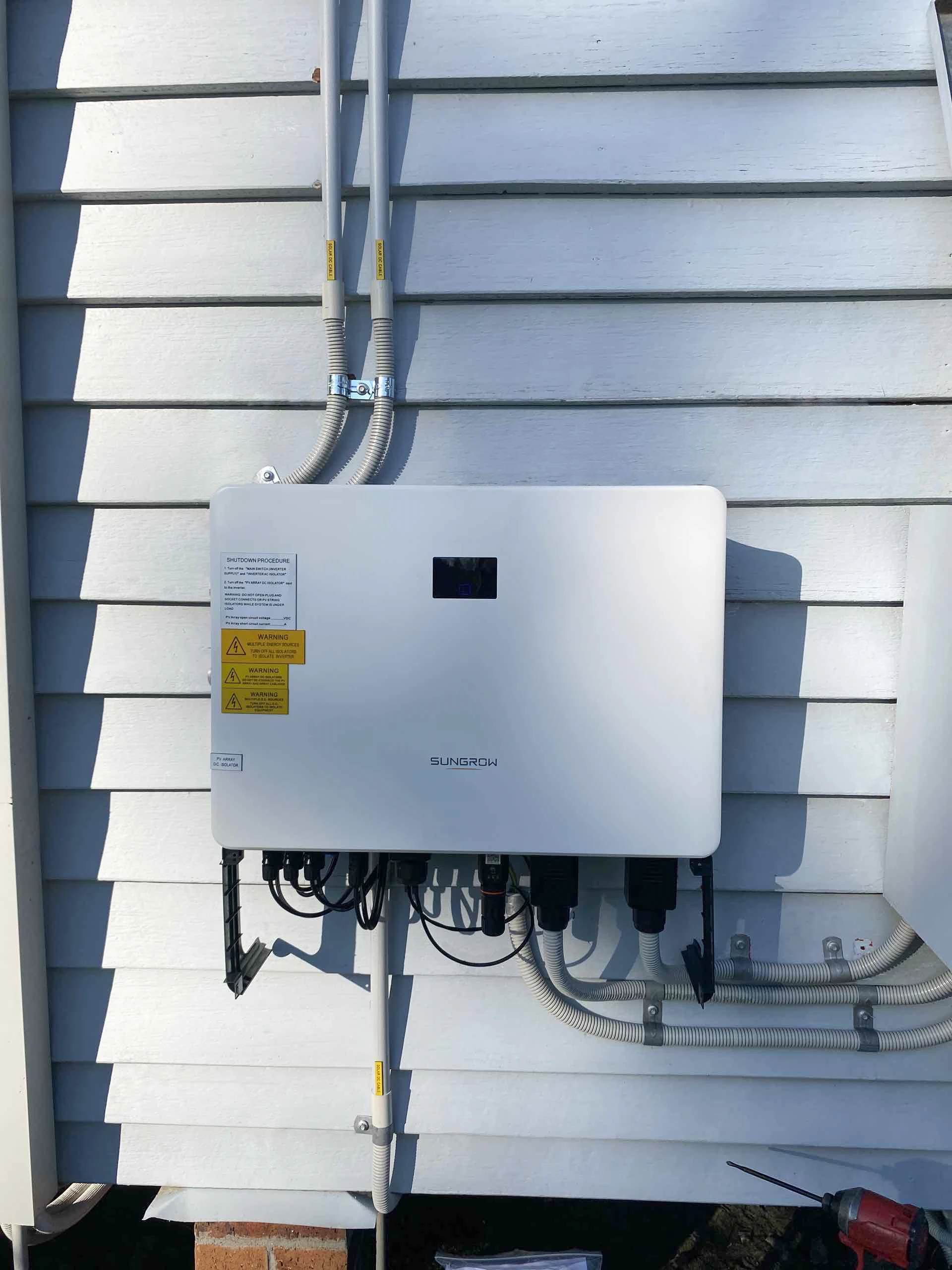 Sungrow single-phase inverter installation
