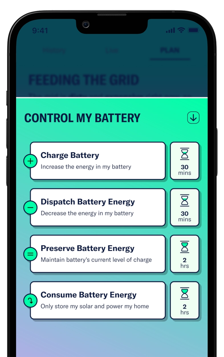 Control my battery with Amber