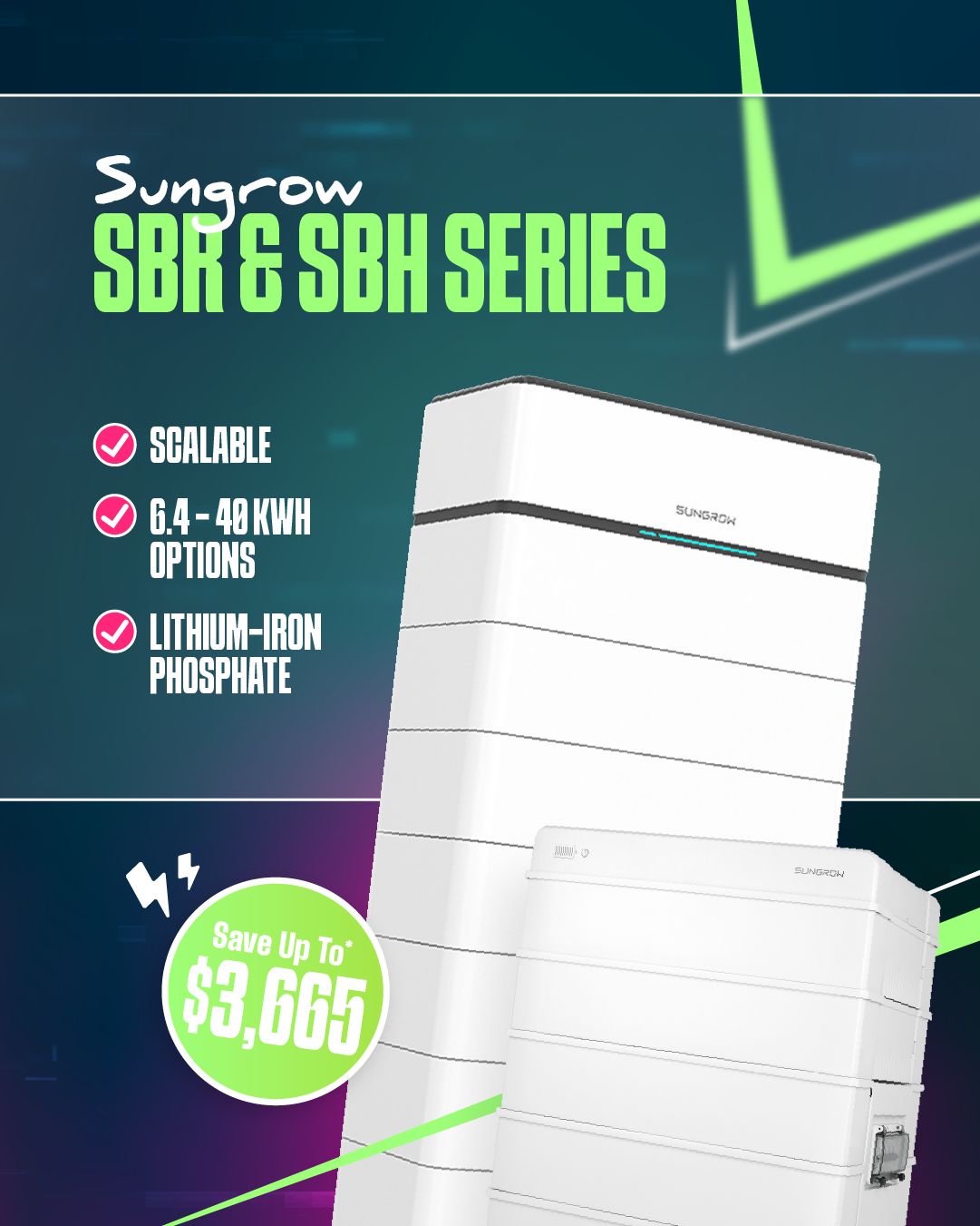 Sungrow SBH and SBR Battery rebate nsw Sungrow SBH and SBR Battery rebate nsw