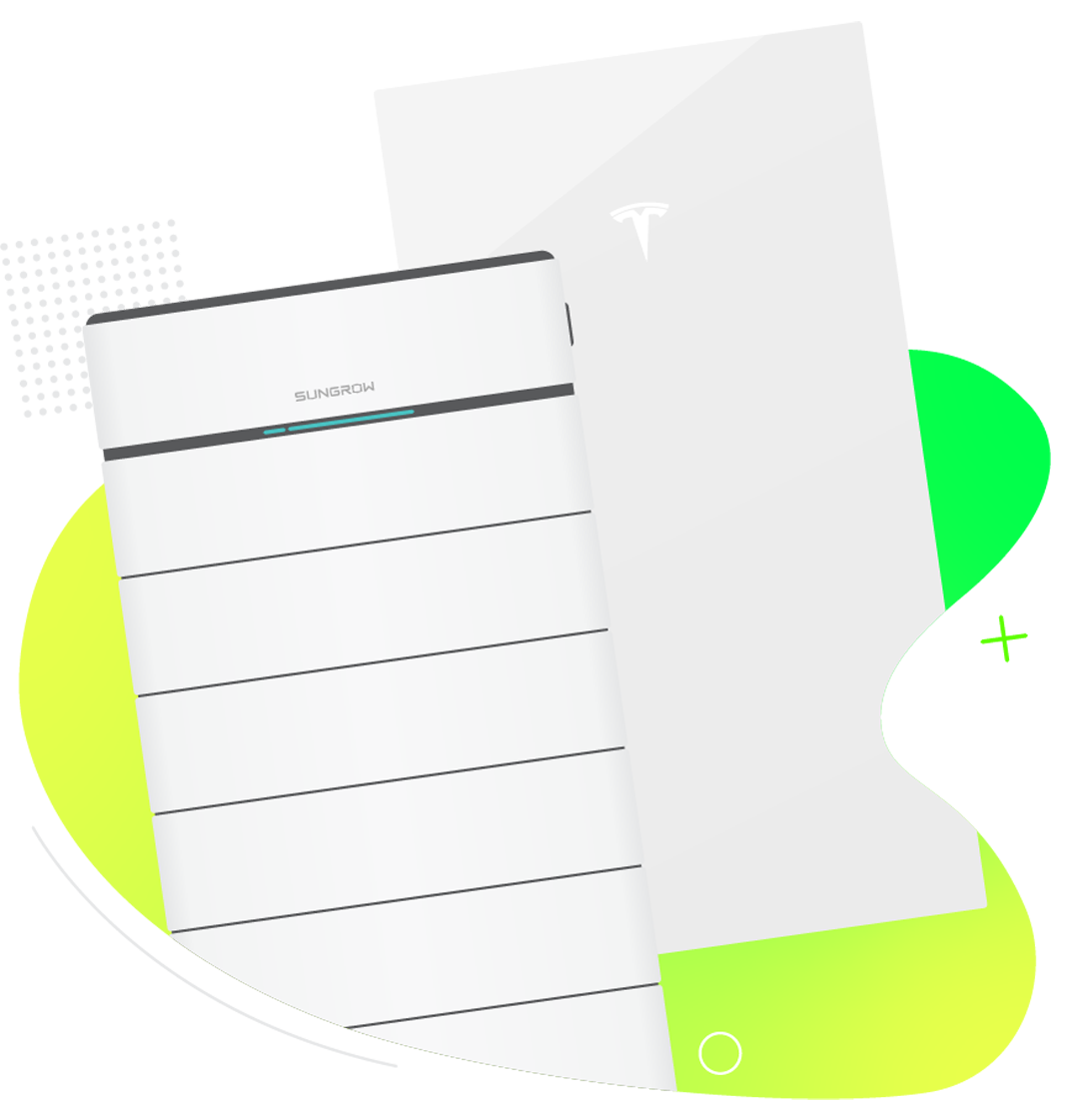 Solar battery storage icon