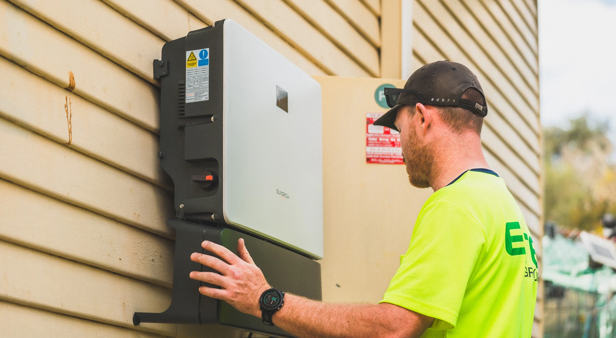 Solar panel installation