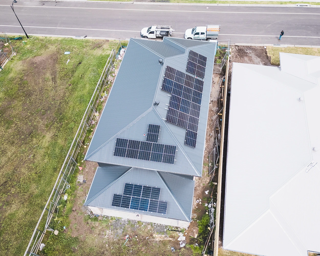 New Home solar installation