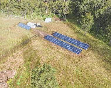 Off-grid solar and battery