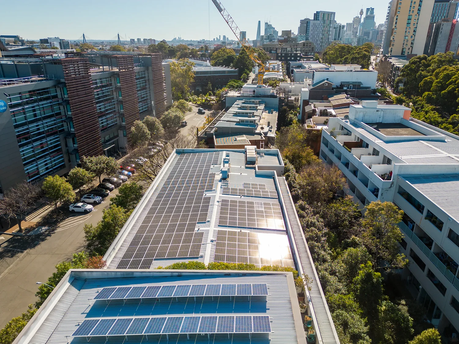 Australian apartment building with solar