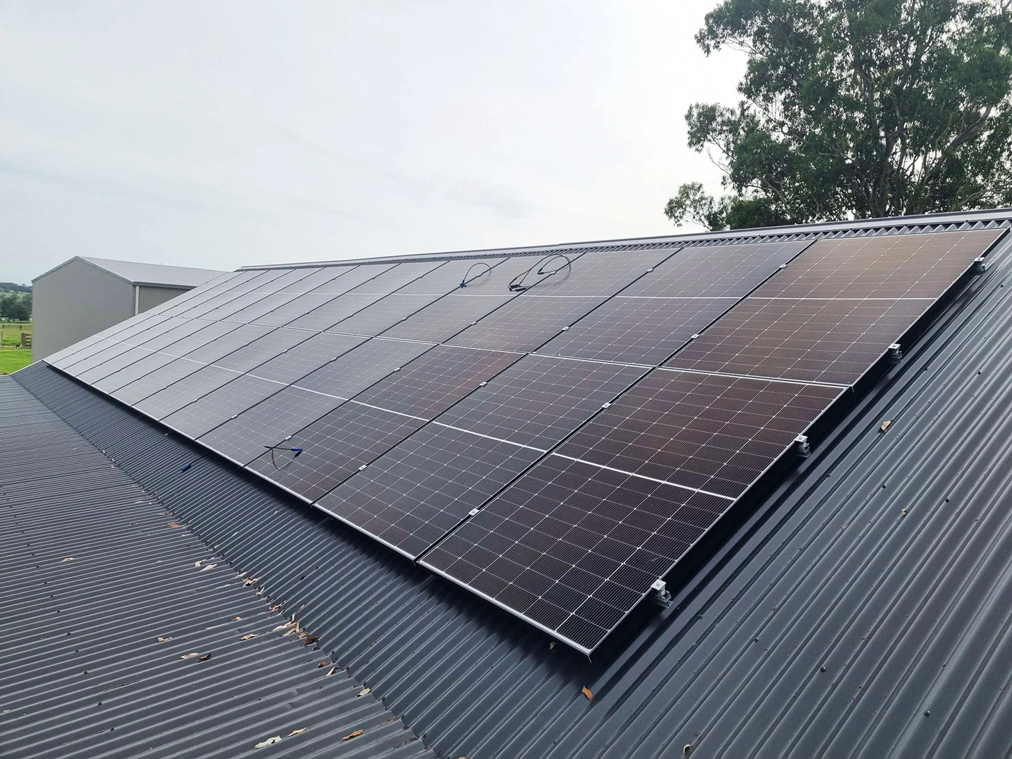 JA Solar system with panels