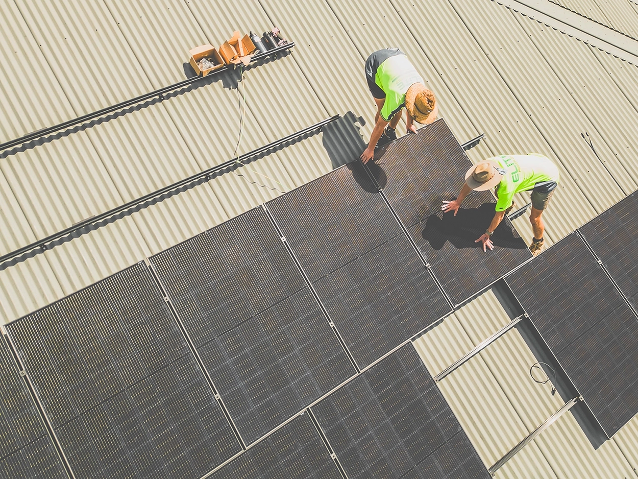 Solar panel installation