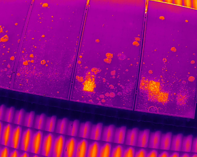 Solar panel hot spot inspection Solar panel hot spot inspection