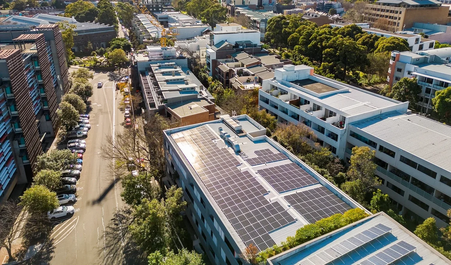 Apartment Solar panel array