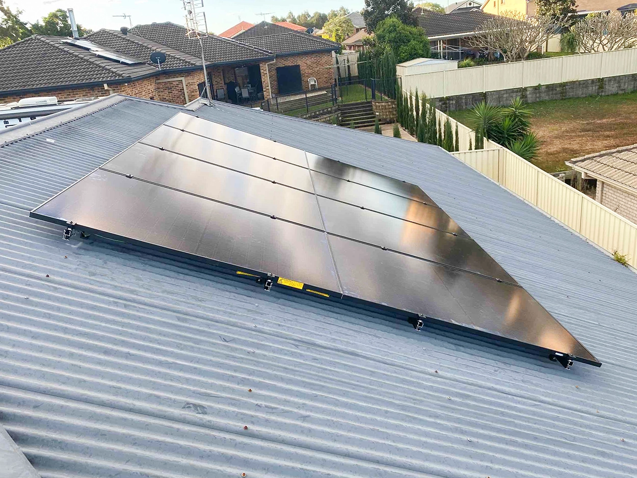 Solar panel installation